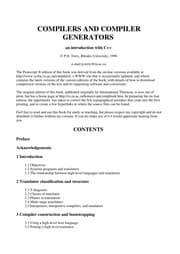 Obálka knihy Compilers and compiler generators