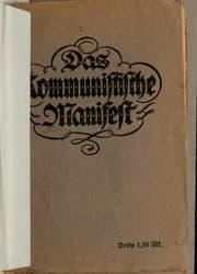 Obálka knihy Manifest der Kommunistischen Partei