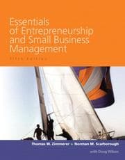 Obálka knihy Essentials of Entrepreneurship and Small Business Management