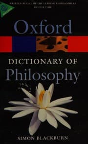 Obálka knihy The Oxford dictionary of philosophy