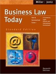 Obálka knihy Business Law Today