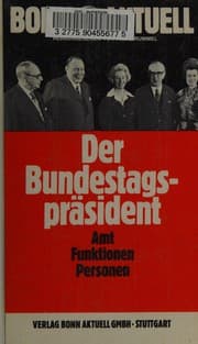 Obálka knihy Der Bundestagspräsident