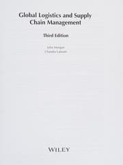 Obálka knihy Global Logistics and Supply Chain Management