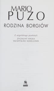 Obálka knihy Rodzina Borgiów