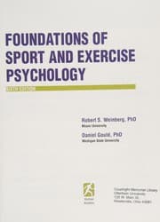 Obálka knihy Foundations of Sport and Exercise Psychology 6th Edition with Web Study Guide
