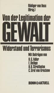 Obálka knihy Von der Legitimation der Gewalt