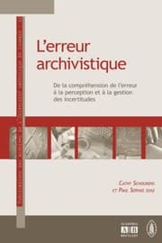 Obálka knihy L'erreur archivistique