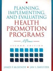 Obálka knihy Planning, Implementing, and Evaluating Health Promotion Programs