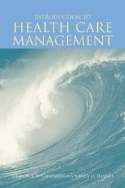 Obálka knihy Introduction to health care management