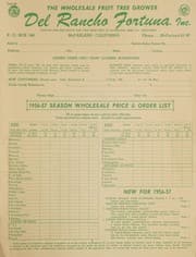 Obálka knihy 1956-57 wholesale price & order list