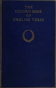 Obálka knihy The Oxford book of English verse, 1250-1900