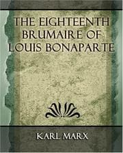 Obálka knihy Der 18. Brumaire des Louis Bonaparte