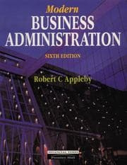 Obálka knihy Modern business administration
