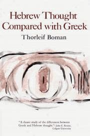 Obálka knihy Hebrew thought compared with Greek