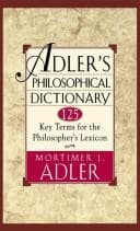 Obálka knihy Adler's philosophical dictionary
