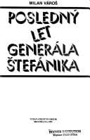 Obálka knihy Posledný let generála Štefánika