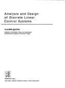 Obálka knihy Analysis and design of discrete linear control systems
