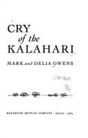 Obálka knihy Cry of the Kalahari