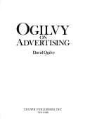 Obálka knihy Ogilvy on advertising