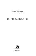 Obálka knihy Put u Balkaniju