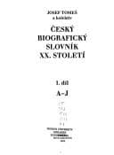 Obálka knihy Český biografický slovník XX. století