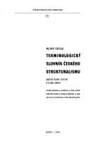 Obálka knihy Terminologický slovník českého strukturalismu