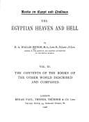 Obálka knihy The Egyptian heaven and hell