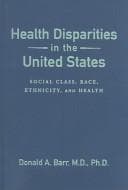 Obálka knihy Health disparities in the United States