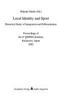Obálka knihy Local identity and sport