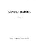 Obálka knihy Arnulf Rainer