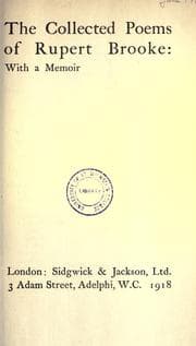 Obálka knihy The collected poems of Rupert Brooke