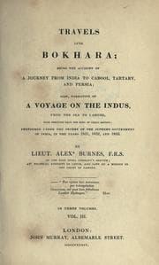 Obálka knihy Travels into Bokhara
