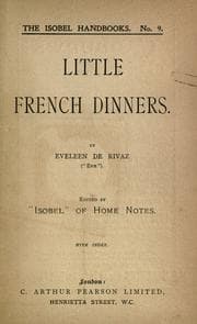 Obálka knihy Little French dinners