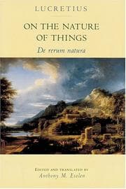 Obálka knihy De rerum natura