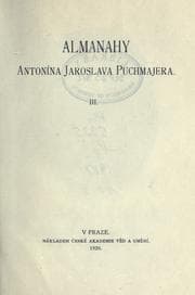 Obálka knihy Almanahy Antonína Jaroslava Puchmajera