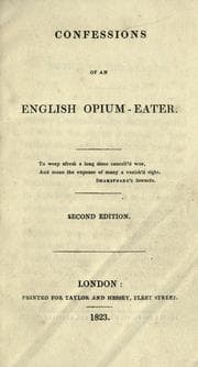 Obálka knihy Confessions of an English opium eater