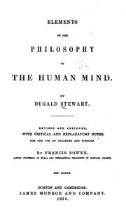 Obálka knihy Elements of the philosophy of the human mind