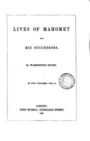 Obálka knihy Lives of Mahomet and his successors