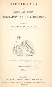 Obálka knihy Dictionary of Greek and Roman biography and mythology