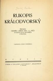Obálka knihy Rukopis Králodvorský