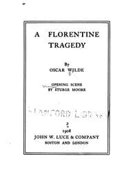 Obálka knihy A Florentine tragedy