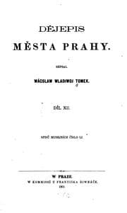 Obálka knihy Dějepis města Prahy