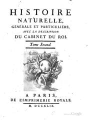 Obálka knihy Histoire naturelle
