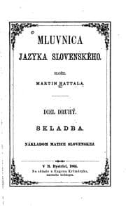Obálka knihy Mluvnica jazyka slovenského