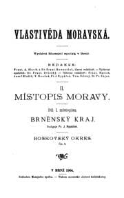 Obálka knihy Vlastivĕda Moravska