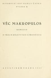 Obálka knihy The Makropoulos secret