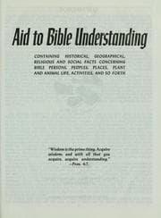 Obálka knihy Aid to Bible understanding