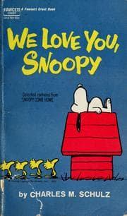 Obálka knihy We Love You, Snoopy