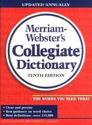 Obálka knihy Webster's Collegiate Dictionary