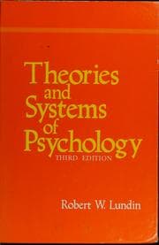 Obálka knihy Theories and systems of psychology